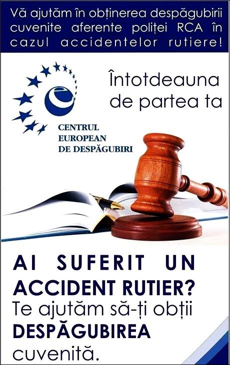 Centrul European de Despăgubiri ajută victimele accidentelor rutiere