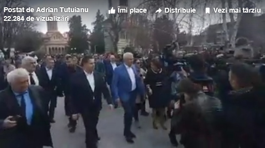 VIDEO – Ce l-a scos din sărite pe Ţuţuianu la sosirea lui Dragnea, la Târgovişte