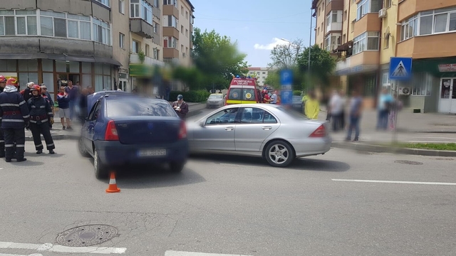 Accident în Târgoviște, la intersecția spre Minion
