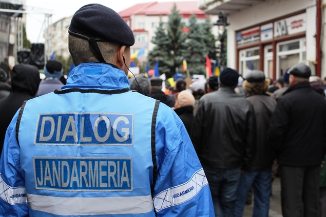 Jandarmii dâmbovițeni, mobilizați pentru mitingul PSD de la Târgoviște