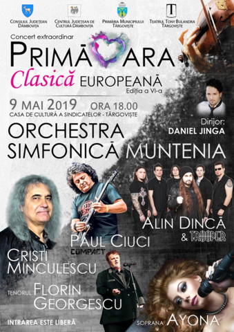 Concertul extraordinar „PRIMĂVARA CLASICĂ EUROPEANĂ”, azi, la Târgovişte