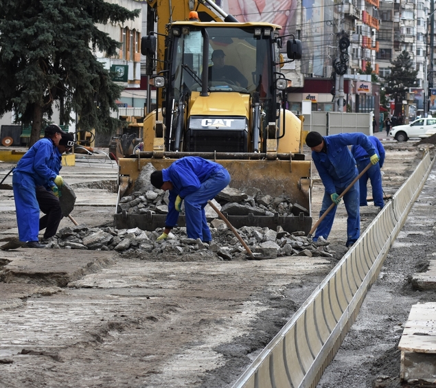 “Lucrările de modernizare din centrul Târgoviştei, gata în primăvară”