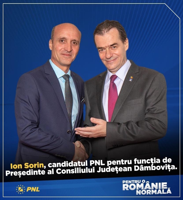 Profesorul Ion Sorin, candidatul PNL pentru funcţia de preşedinte al Consiliului Judeţean Dâmboviţa