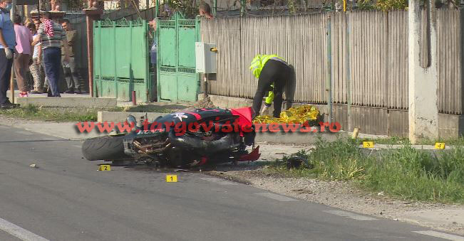 Foto – video. Primele imagini surprinse după accidentul mortal de la Ghirdoveni. Bogdan, tânărul care conducea motocicleta nu a mai avut nicio şansă