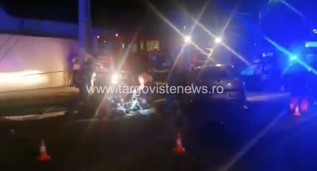 VIDEO: Accident înfiorător la Găești. Doi oameni au murit, un adolescent este în stare gravă