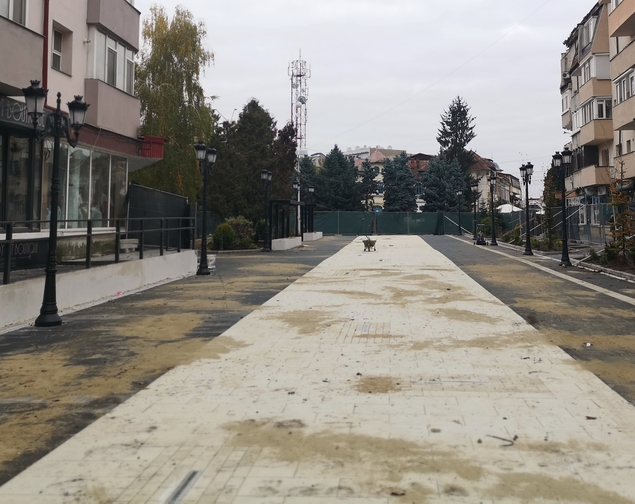 “Piața Revoluției din municipiul Târgoviște, în plină reabilitare”