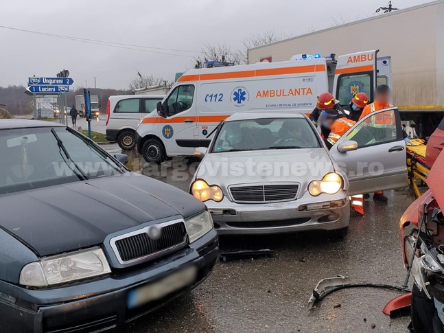 Accident pe DN 72, între Găeşti și Târgovişte. Trei persoane au fost rănite