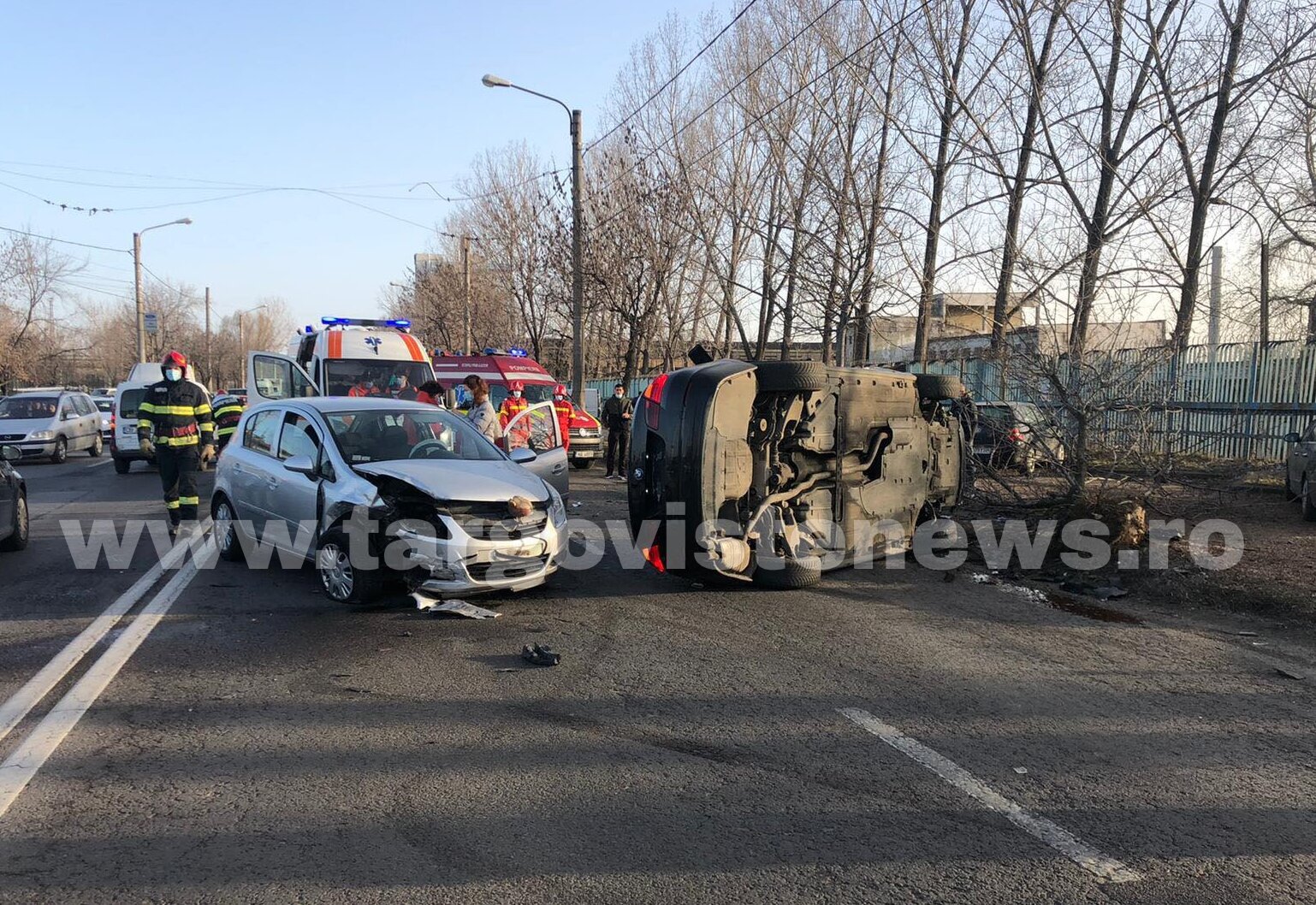 Accident violent petrecut în Târgoviște. Cum s-a întâmplat