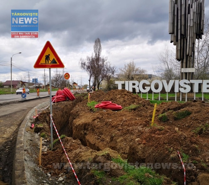 “Continuă lucrările de reabilitare pe strada Şoseaua Găești, din  Târgoviște”