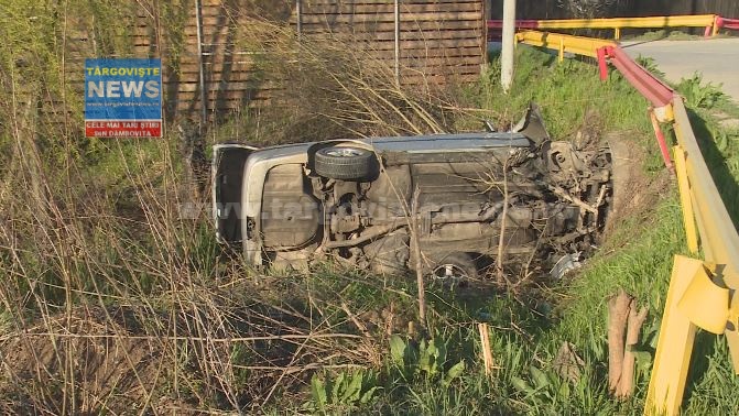 Urmărire ca-n filme, pe DN 71, la Conţeşti. Un şofer prins cu 182 de km la oră, în localitate, a fost fugărit de poliţişti şi a făcut accident