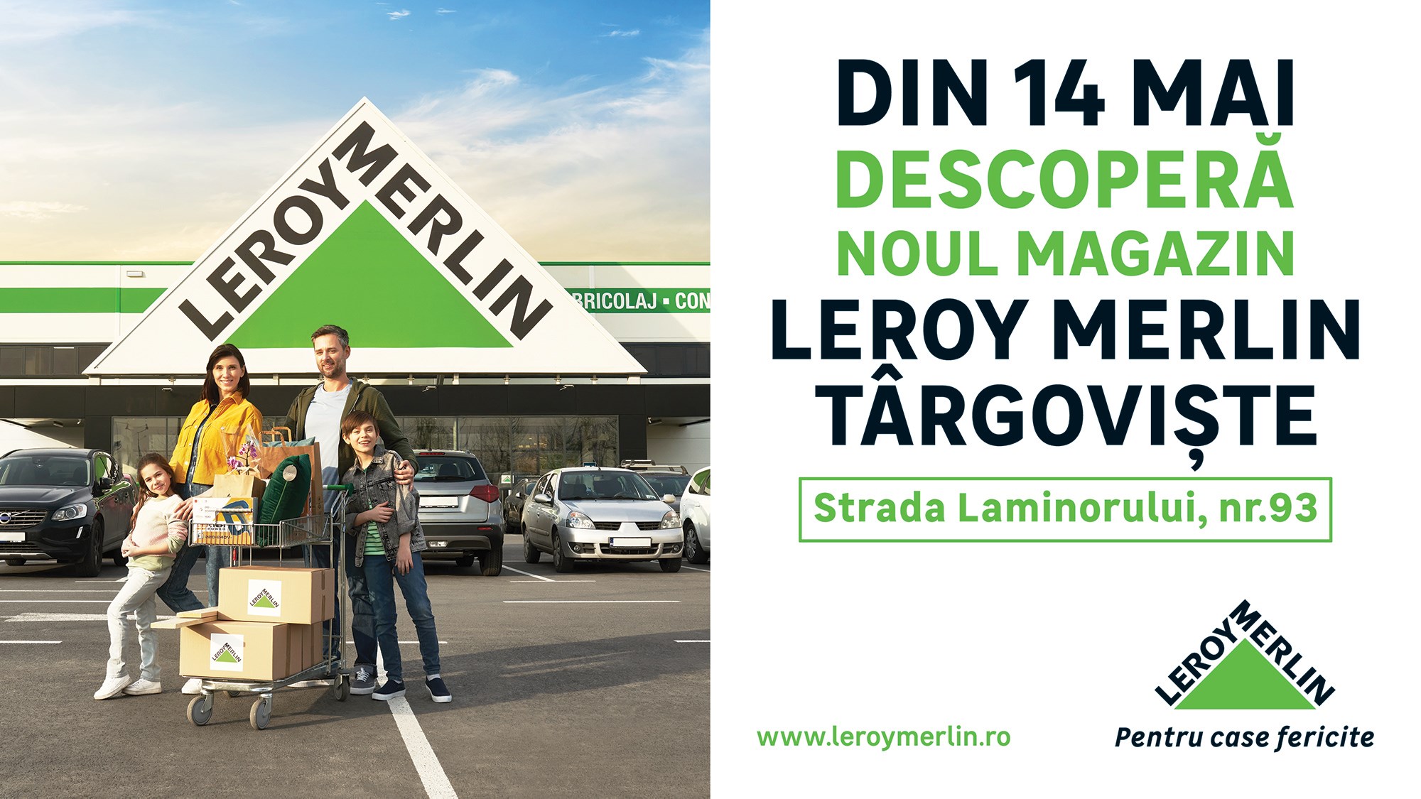 Leroy Merlin deschide mâine, 14 mai, magazinul din Târgoviște. 5 motive pentru care poate deveni magazinul tău preferat de bricolaj