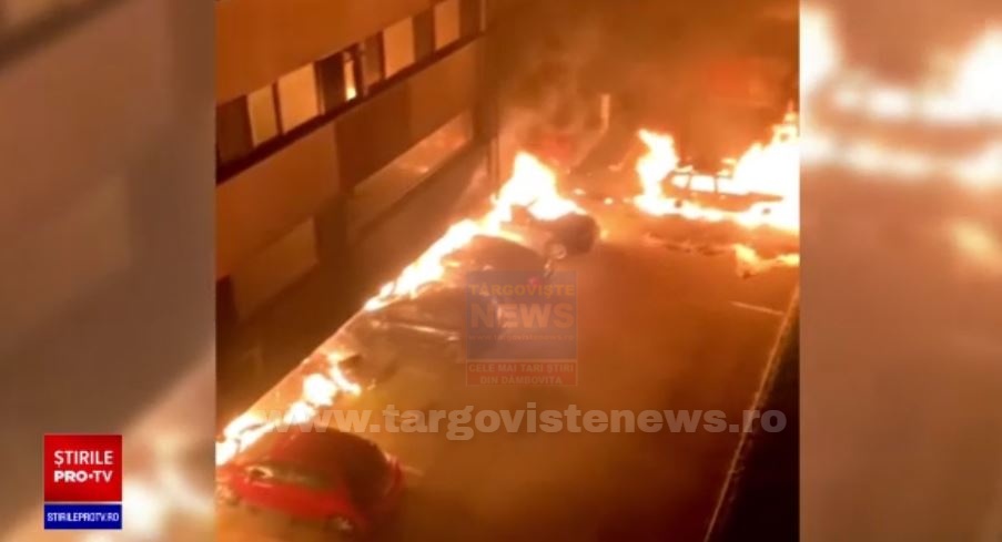 S-a activat Planul Roşu de Intervenţie, la Constanţa. 250 de oameni au fost evacuaţi după ce peste 20 de maşini au ars în parcarea din subsolul blocului