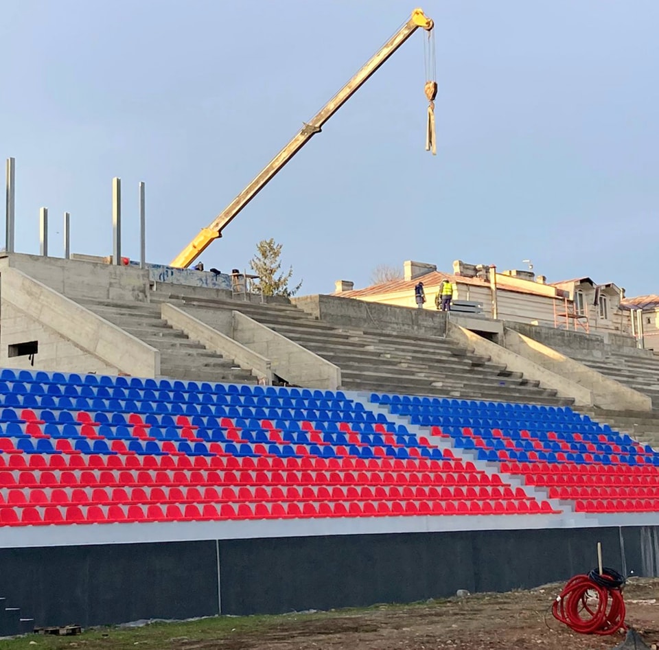 Primarul Târgoviştei : “Stadionul “Eugen Popescu” prinde contur, în ritm susținut!”