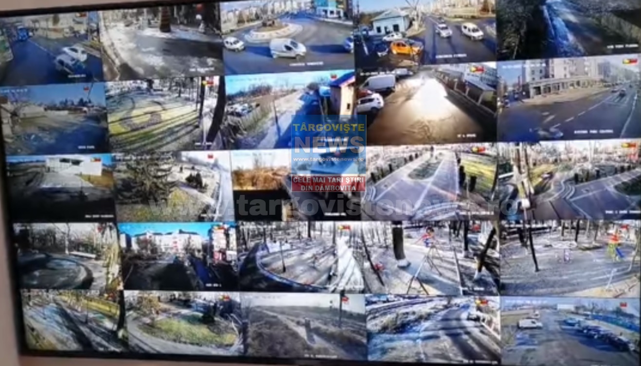 Veşti bune! Oraşul Găeşti are un sistem performant de camere de supraveghere video