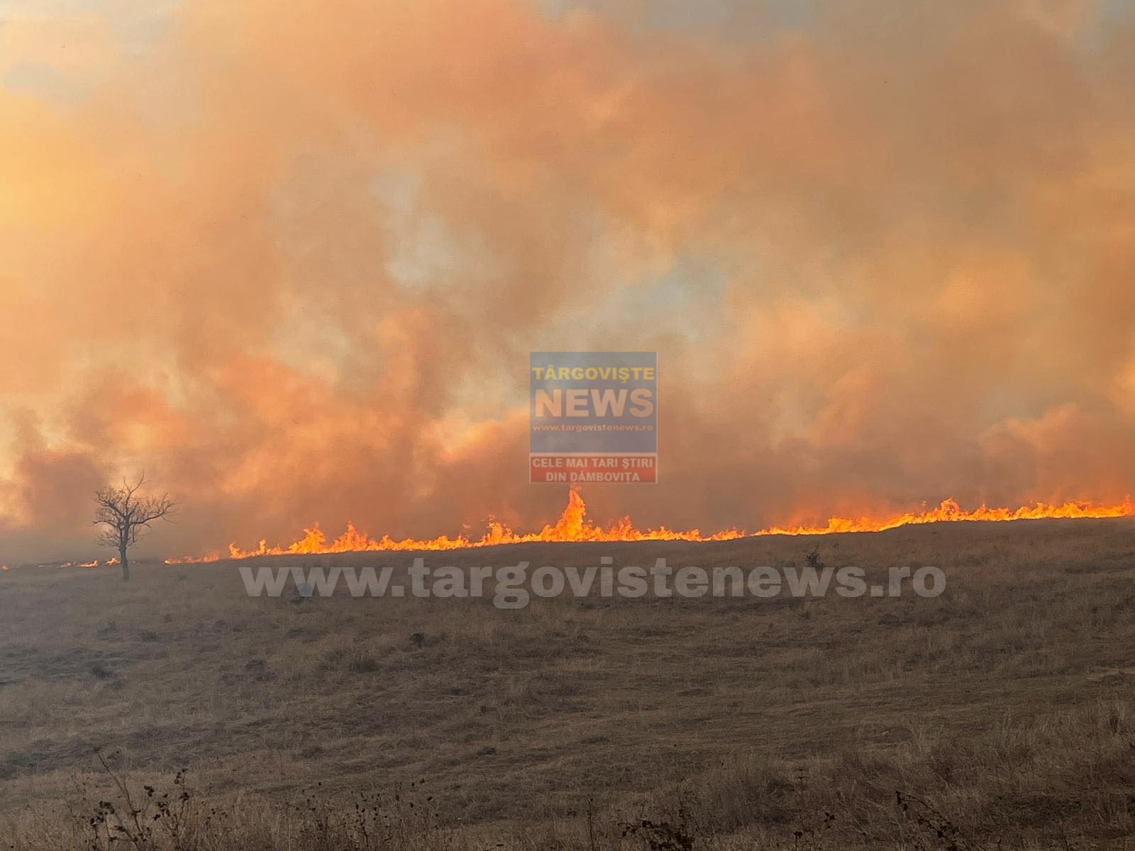APM Dâmboviţa avertizează: Arderea necontrolată a miriştilor, sancţionată cu închisoarea sau cu amendă penală