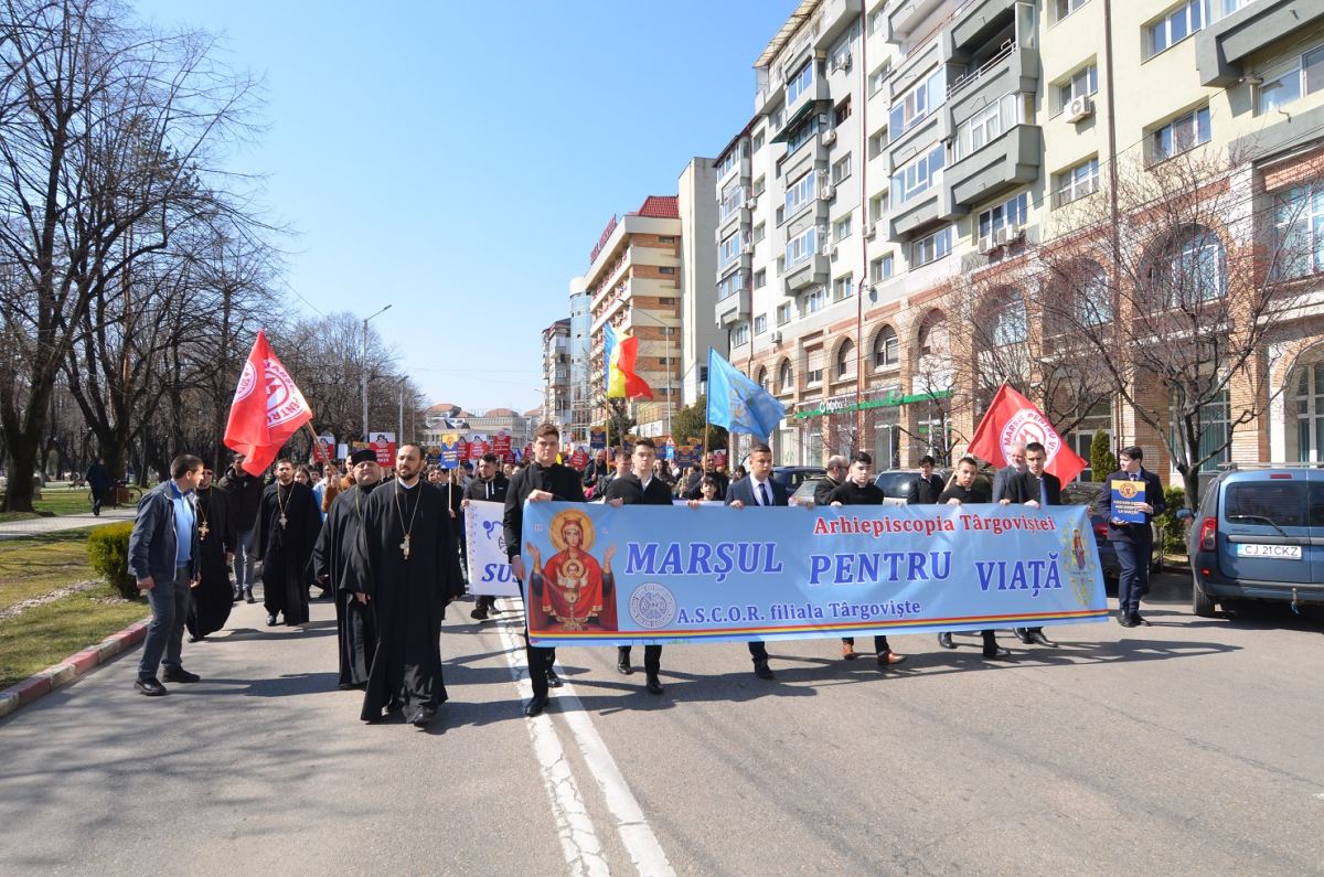 „Egalitate, echitate și sprijin – din prima secundă și întreaga viață”, Marșul pentru viață, la Târgoviște