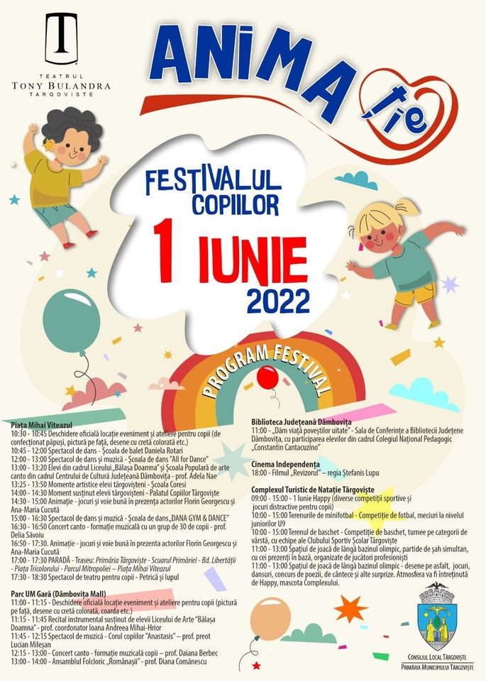 Târgovişte – Ce surprize au fost pregătite la Festivalul AnimaȚie, de 1 iunie