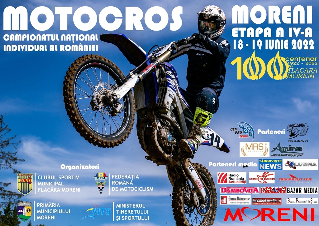 Nu rataţi Etapa Naţională de Motocros, între 18 şi 19 iunie, la Moreni!