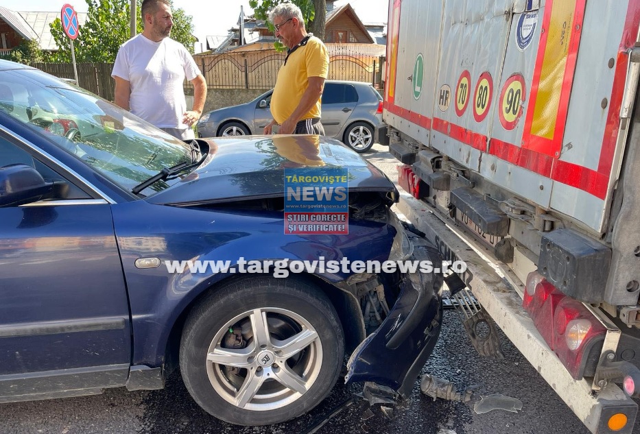 Accident în lanț pe centura orașului Târgoviște. Două femei au fost rănite