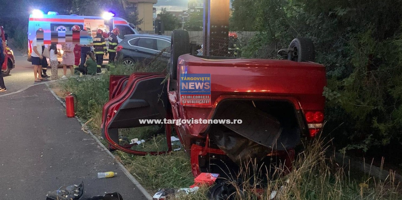 Accident, lângă Sagricom, în Târgovişte. O şoferiţă a fost rănită