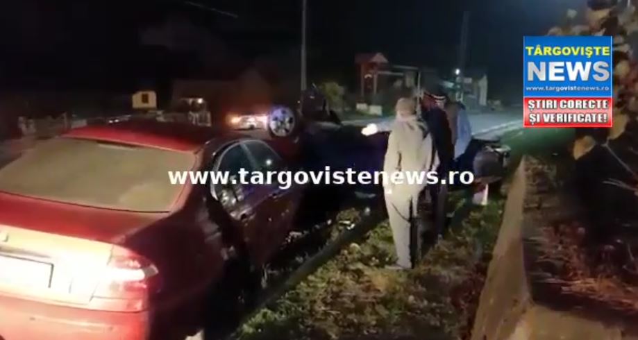 FOTO/VIDEO: O şoferiţă, de 19 ani, a provocat un accident în lanţ, pe DN 71, la Pietroşiţa