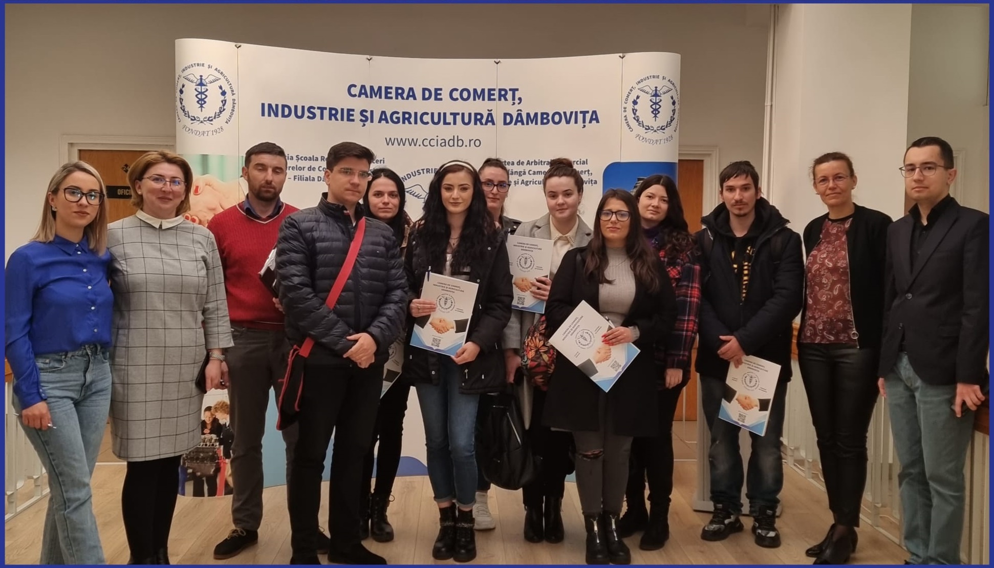Studenții din anul IV de la Facultatea de Drept și Științe Administrative ai Universității Valahia au vizitat Camera de Comerț