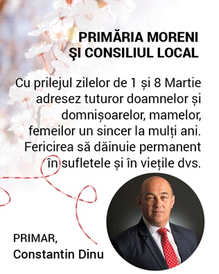 Constantin Dinu, Primarul Municipiului Moreni: “Fericirea să dăinuie permanent în sufletele și în viețile dumneavoastră”