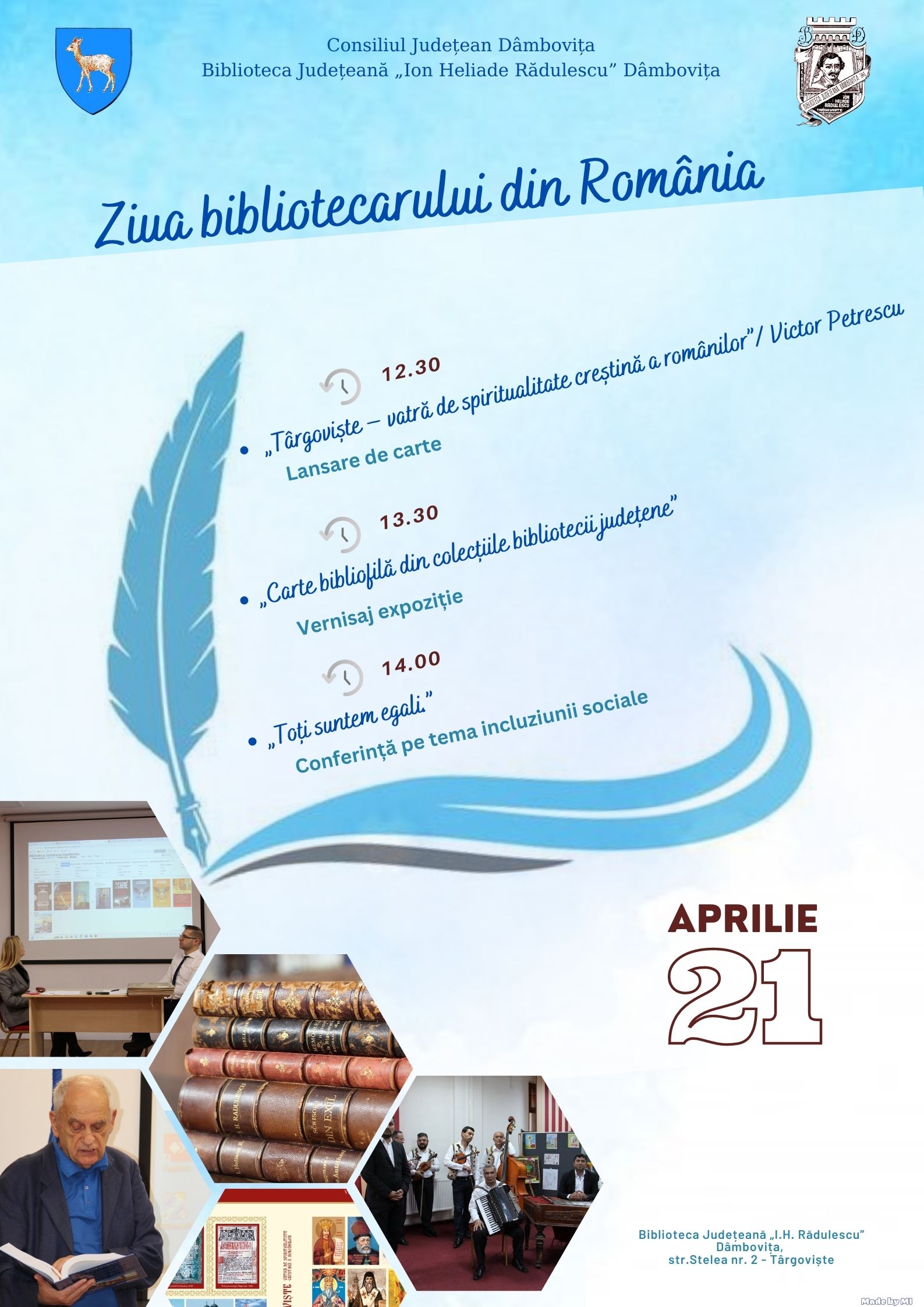 Ziua Bibliotecarului din România – 21 aprilie 2023, Biblioteca Județeană „I. H. Rădulescu” Dâmbovița