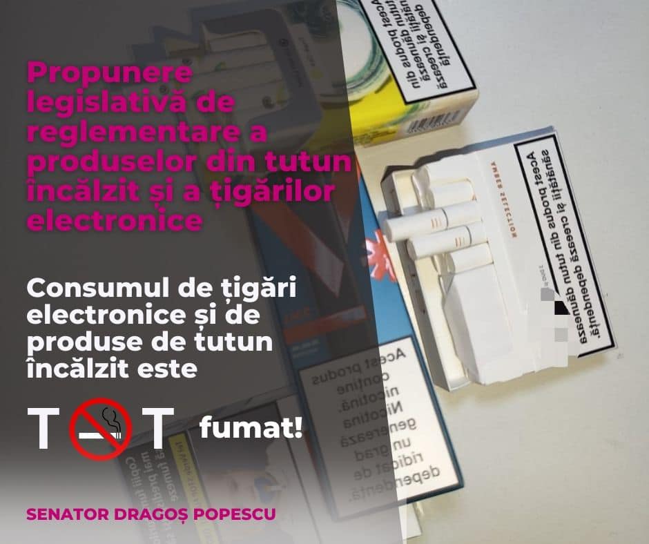 Senatorul Dragoș Popescu a depus un proiect de lege important. ”Pentru sănătatea tuturor!”