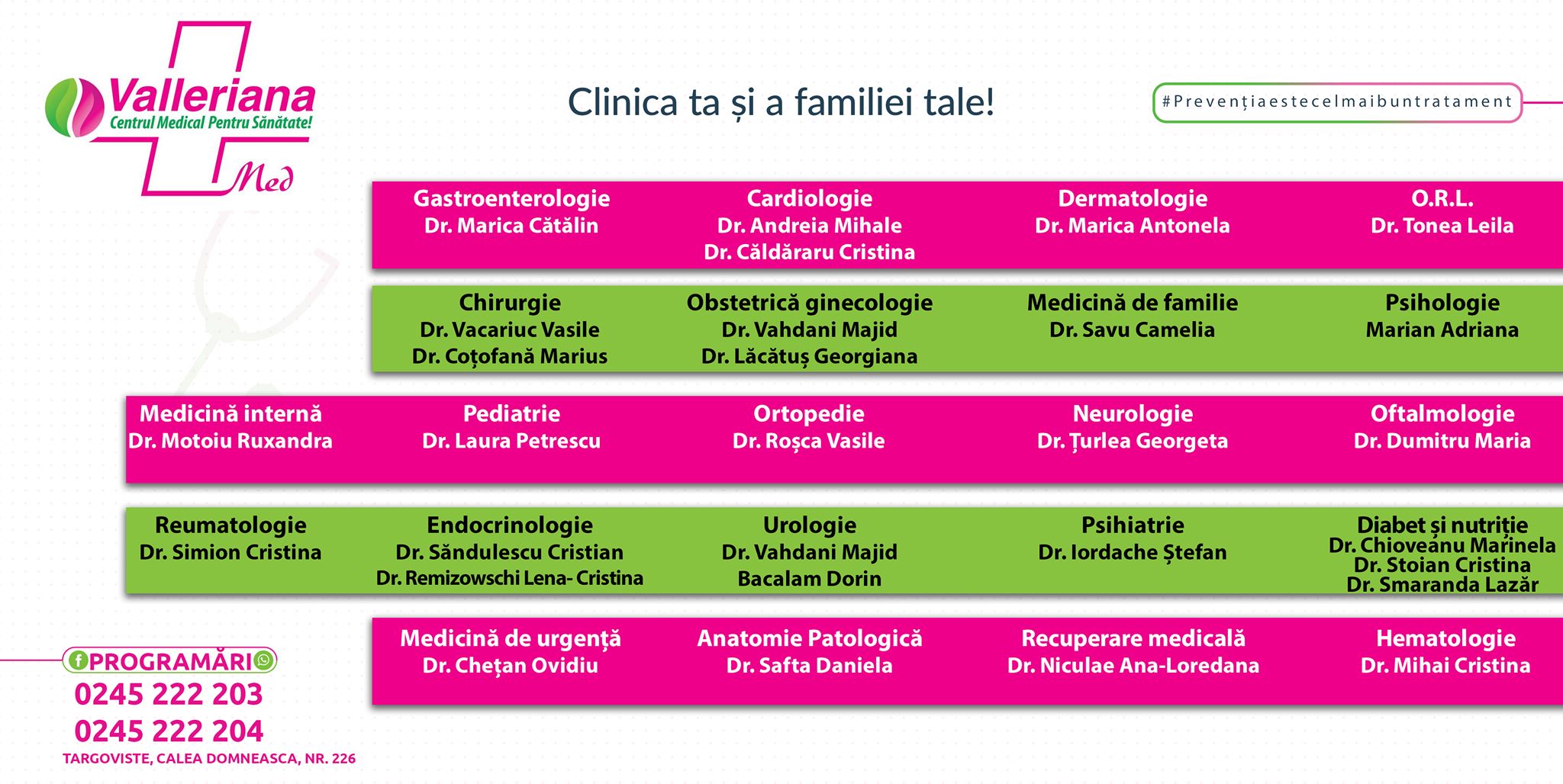 Doctorul Cătălin Marica, la Clinica Valleriana, Clinica familiei tale!
