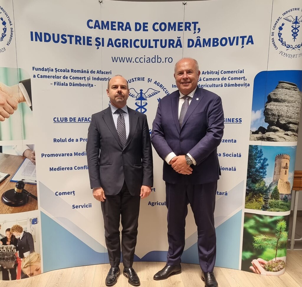 Vizita Excelenței Sale, domnul Alfredo Maria Durante Mangoni – Ambasadorul Italiei,  la Camera de Comerț, Industrie și Agricultură Dâmbovița