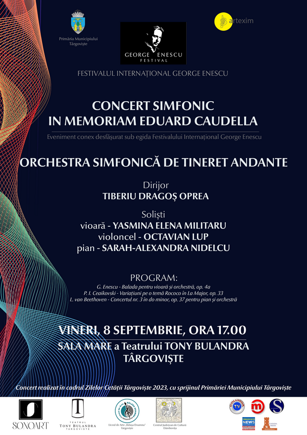 Orchestra Simfonică de Tineret „Andante” va susține un concert extraordinar în cadrul Zilelor Cetății Târgoviște 2023