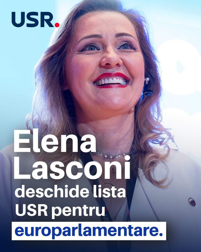 Lista USR pentru alegerile europarlamentare va fi deschisă de Elena Lasconi