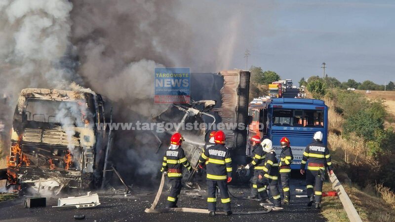 ACCIDENT GRAV: S-a activat Planul Roșu de Intervenție după ce două autocare s-au ciocnit cu un tir, în Teleorman