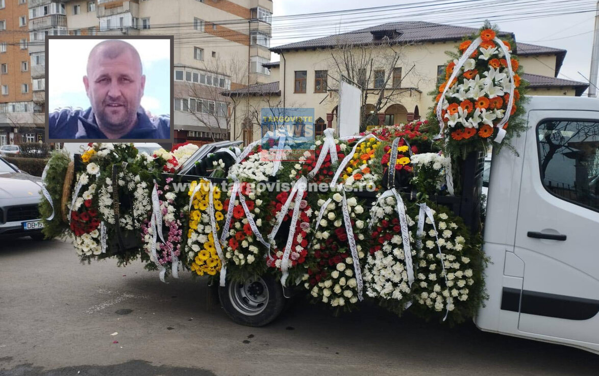 Ziua grea a despărţirii. Sorin Anghel, bărbatul ucis la hotelul din Padina a fost condus pe ultimul drum