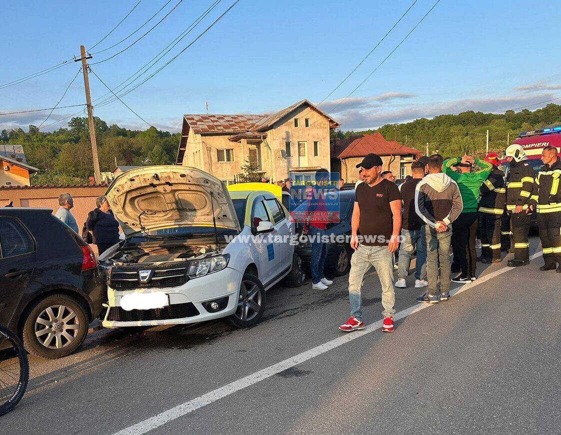 Un şofer sub influenţa alcoolului a avariat 5 maşini parcate, la Gorgota