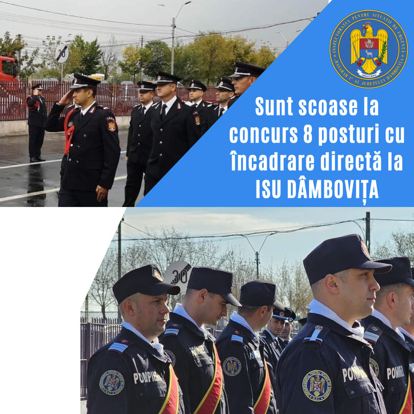 ISU Dâmboviţa scoate la concurs 8 posturi prin încadrare directă