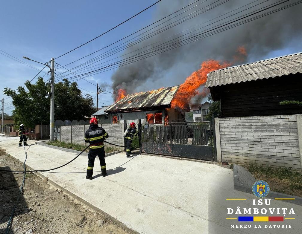 Un necaz de foc s-a abătut asupra unei familii din comuna Răzvad