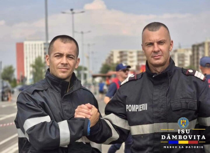 Doi pompieri din Dâmbovița au participat la concursul național ”Cel mai puternic pompier”